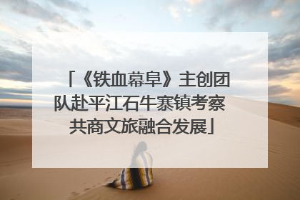 《铁血幕阜》主创团队赴平江石牛寨镇考察 共商文旅融合发展