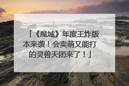 《魔域》年度王炸版本来袭！会卖萌又能打的灵兽天团来了！