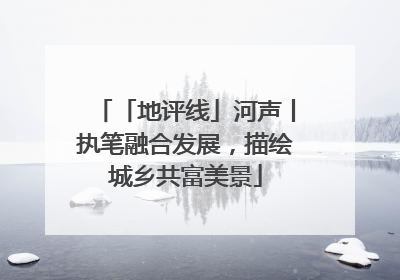 「地评线」河声丨执笔融合发展，描绘城乡共富美景