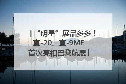 “明星”展品多多！直-20、直-9ME首次亮相巴黎航展