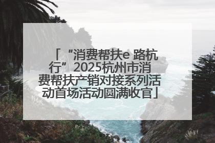 “消费帮扶e 路杭行”2025杭州市消费帮扶产销对接系列活动首场活动圆满收官
