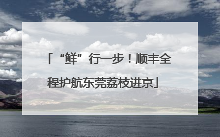 “鲜”行一步！顺丰全程护航东莞荔枝进京