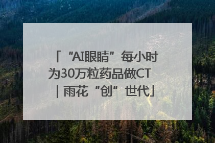 “AI眼睛”每小时为30万粒药品做CT｜雨花“创”世代