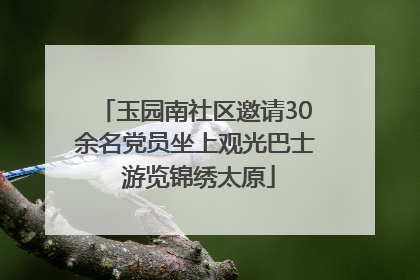 玉园南社区邀请30余名党员坐上观光巴士 游览锦绣太原