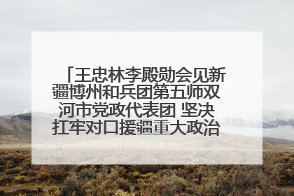王忠林李殿勋会见新疆博州和兵团第五师双河市党政代表团 坚决扛牢对口援疆重大政治责任 推动双方实现优势互补务实合作