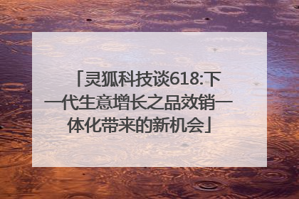 灵狐科技谈618:下一代生意增长之品效销一体化带来的新机会