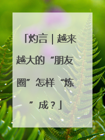 灼言｜越来越大的“朋友圈”怎样“炼”成？