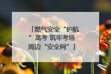 燃气安全“护航”高考 筑牢考场周边“安全网”