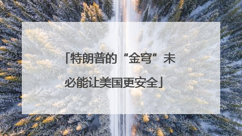 特朗普的“金穹”未必能让美国更安全