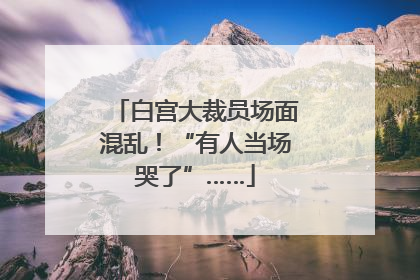 白宫大裁员场面混乱！“有人当场哭了”……
