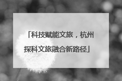 科技赋能文旅，杭州探科文旅融合新路径