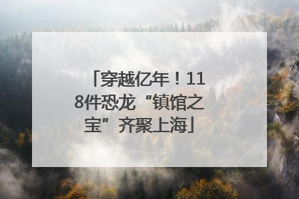 穿越亿年！118件恐龙“镇馆之宝”齐聚上海