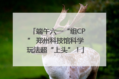 端午六一“组CP” 郑州科技馆科学玩法超“上头”！