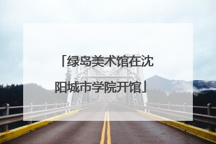 绿岛美术馆在沈阳城市学院开馆