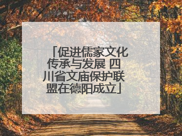 促进儒家文化传承与发展 四川省文庙保护联盟在德阳成立