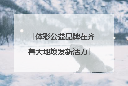 体彩公益品牌在齐鲁大地焕发新活力