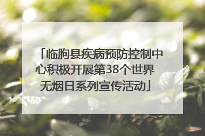 临朐县疾病预防控制中心积极开展第38个世界无烟日系列宣传活动