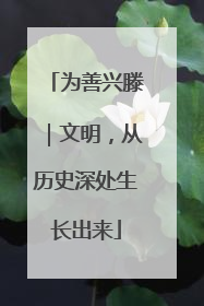为善兴滕｜文明，从历史深处生长出来
