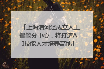 上海漕河泾成立人工智能分中心，将打造AI技能人才培养高地