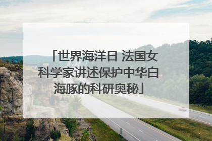 世界海洋日 法国女科学家讲述保护中华白海豚的科研奥秘