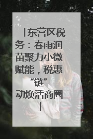 东营区税务：春雨润苗聚力小微赋能，税惠 “链” 动焕活商圈