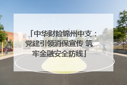 中华财险锦州中支：党建引领消保宣传 筑牢金融安全防线
