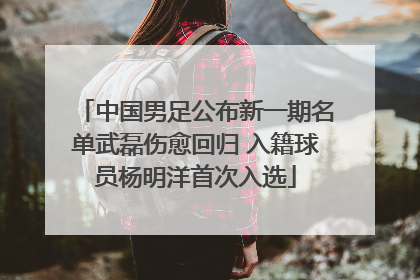 中国男足公布新一期名单武磊伤愈回归 入籍球员杨明洋首次入选