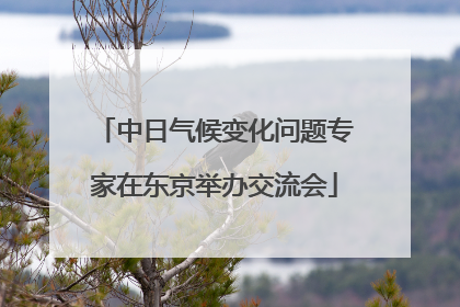 中日气候变化问题专家在东京举办交流会