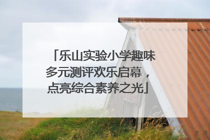 乐山实验小学趣味多元测评欢乐启幕，点亮综合素养之光
