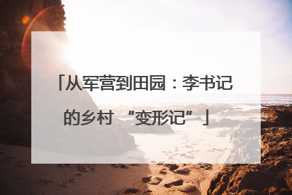 从军营到田园：李书记的乡村 “变形记”