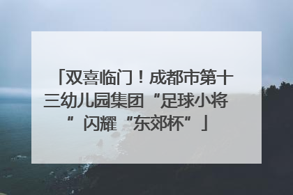 双喜临门！成都市第十三幼儿园集团“足球小将”闪耀“东郊杯”