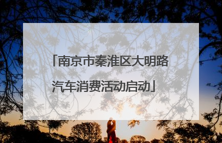 南京市秦淮区大明路汽车消费活动启动