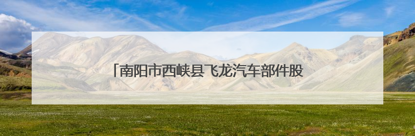 南阳市西峡县飞龙汽车部件股份有限公司赴台开展交流活动