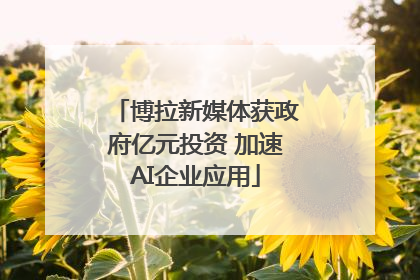 博拉新媒体获政府亿元投资 加速AI企业应用