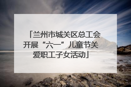 兰州市城关区总工会开展“六一”儿童节关爱职工子女活动