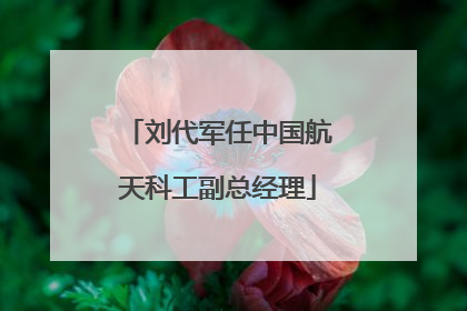 刘代军任中国航天科工副总经理