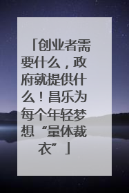 创业者需要什么，政府就提供什么！昌乐为每个年轻梦想“量体裁衣”