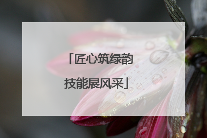 匠心筑绿韵 技能展风采