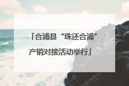 合浦县“珠还合浦”产销对接活动举行