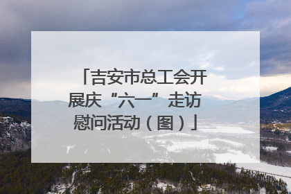 吉安市总工会开展庆“六一”走访慰问活动（图）