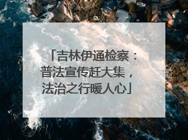 吉林伊通检察：普法宣传赶大集，法治之行暖人心