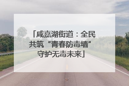 咸嘉湖街道：全民共筑“青春防毒墙” 守护无毒未来