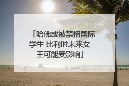 哈佛或被禁招国际学生 比利时未来女王可能受影响