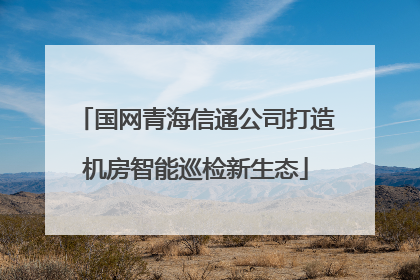 国网青海信通公司打造机房智能巡检新生态