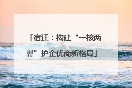 宿迁：构建“一核两翼”护企优商新格局