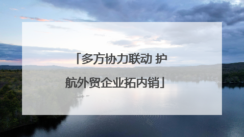多方协力联动 护航外贸企业拓内销