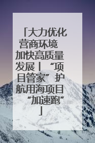 大力优化营商环境 加快高质量发展丨“项目管家”护航用海项目“加速跑”