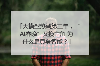 大模型热潮第三年，“AI春晚”又换主角 为什么是具身智能？