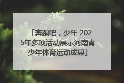 奔跑吧，少年 2025年多项活动展示河南青少年体育运动成果