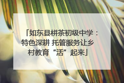 如东县栟茶初级中学：特色深耕 托管服务让乡村教育“活”起来
